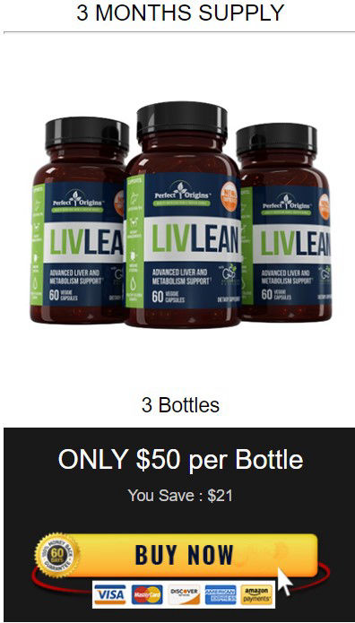 LivLean™ Supplement 3 Bottle price Just $50/Bottle